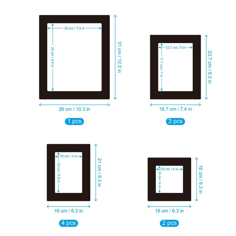 thovorrnl 10 Pcs Picture Frames Wall Decal The Memories Vinyl Stickers, Removable Photo Frame Butterflies Leaves Art DIY Sticker Mural for Bedroom Playroom Living Room Office Home Window Door Decoration - Image 5